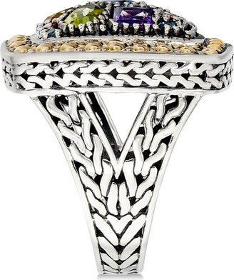 Effy Balissima by Multi-Stone Ring in 18k Yellow Gold and Sterling Silver (3-1/4 ct. t.w.) - Yellow Gold/Sterling Silver