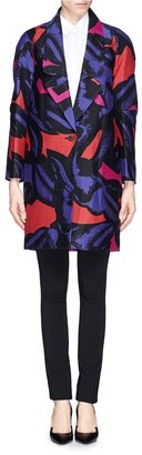 Diane von Furstenberg 'Marcheline' abstract poppy print coat