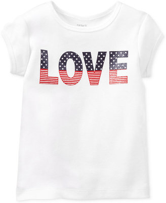 Carter's Toddler Girls' Love 4th of July Tee