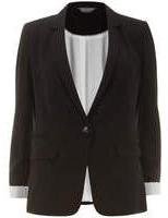 Dorothy Perkins Womens **Tall One Button Blazer- Black