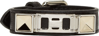 Proenza Schouler Black Leather PS11 Small Bracelet