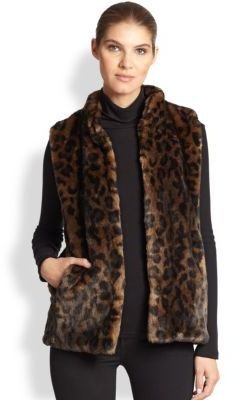 Saks Fifth Avenue Donna Salyers for Couture Faux Fur Hook Vest
