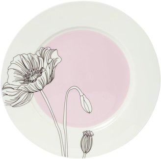 Elle Soft garden poppy dinner plate