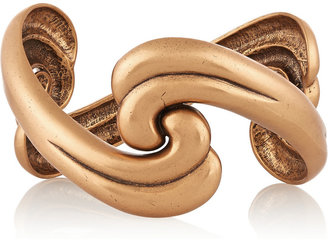 Oscar de la Renta Swirl gold-tone bangle