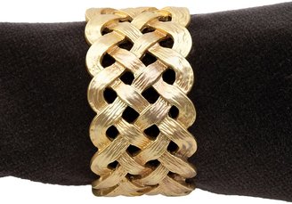 L'OBJET Matte Gold Plated Braid Napkin Rings, Set of 4