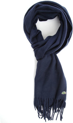 Lacoste Pack Navy Wool Cashmere Scarf