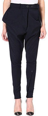 Anglomania Tapered crepe trousers