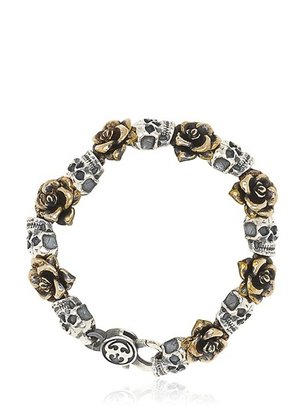 Manuel Bozzi Skull & Roses Bracelet