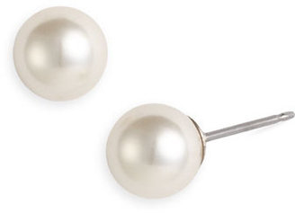 Givenchy Glass Pearl Stud Earrings