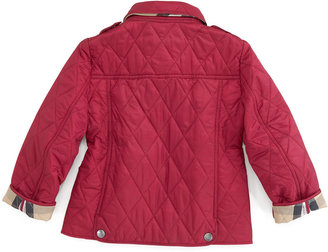 Burberry Diamond Quilted Jacket, Fritillary Pink