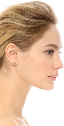 Sarah Chloe Heartbeat Stud Earrings