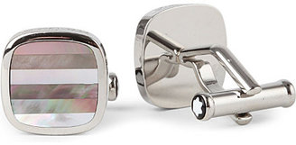 Mother of Pearl Montblanc Mother-of-pearl stainless steel cufflinks