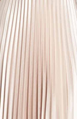 Xscape Evenings Pleated Mixed Media Gown