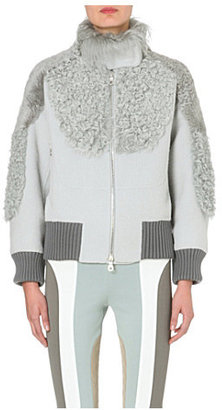 Marc Jacobs Shearling-panel bomber jacket