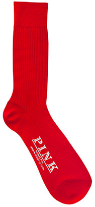 Thomas Pink Plain Wool Rich Socks, Red