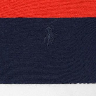 Ralph Lauren Ralph LaurenBoys Navy & Red Striped Rugby Top