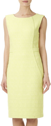 Wallis Lime Fitted Jacquard Dress