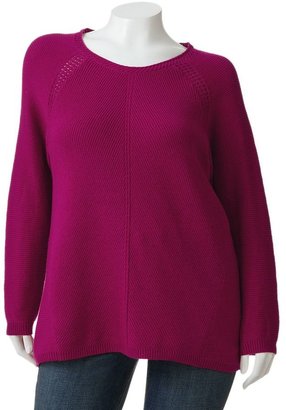 Sonoma life + style ® pointelle sweater - women's plus