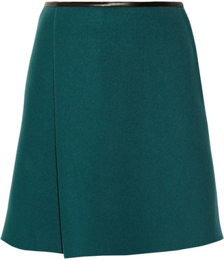 3.1 Phillip Lim Neoprene-bonded wool-blend felt flared skirt
