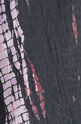 Eileen Fisher 'Graffiti' Silk Shibori Scarf (Plus Size)