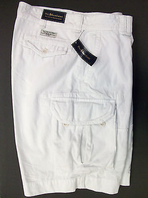 Polo Ralph Lauren Nwt Gellar Fatigue Cargo Shorts Regular $75 White W Polo Badge