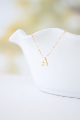 Olive Yew! Capital Initial Necklace