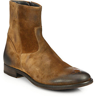 To Boot Greyson Suede Zip-Up Boots