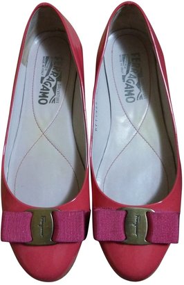 Ferragamo Pink Patent leather Flats