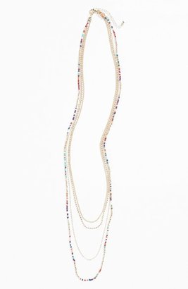 BP Beaded Chain Layering Necklace (Juniors)