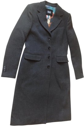 D&G 1024 D&G Grey Wool Coat