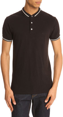Marc by Marc Jacobs Stand-up Collar Black Polo