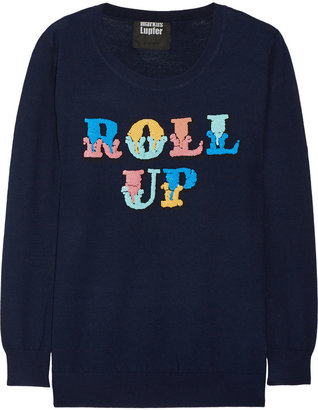 Markus Lupfer Roll Up sequined merino wool sweater