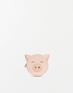 ASOS Piggy Coin Purse - pink