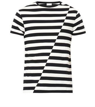 Saint Laurent Crew-neck striped T-shirt