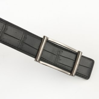 OTHER BRAND Black Exotic leathers Belt