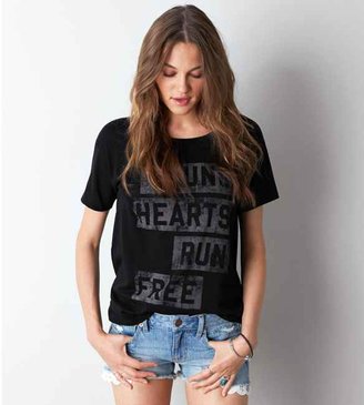 American Eagle Young Hearts Graphic T-Shirt