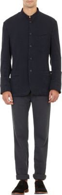 Massimo Alba Stand-Up Collar Five-Button Jacket