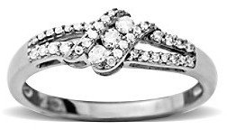 Fine Jewelry 0.20 ct. t.w. Diamond Ring 10K White Gold