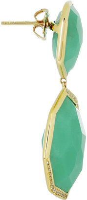 Ippolita Modern Rock Candy 18-karat gold, chrysoprase and diamond earrings