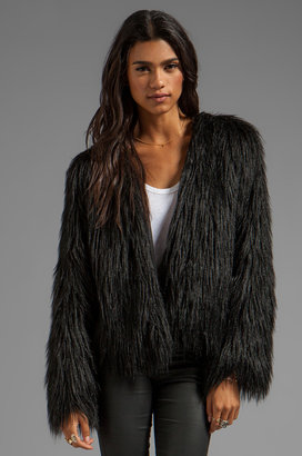 Bless'ed Are The Meek Delusion Faux Fur Jacket