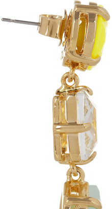 J.Crew Island gold-tone crystal earrings
