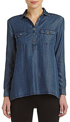 Westbound 2-Pocket Chambray Popover Tunic