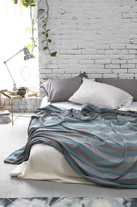 Urban Outfitters Magical Thinking Diamond-Stripe Bed Blanket