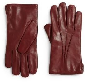 Saks Fifth Avenue Leather & Cashmere Gloves