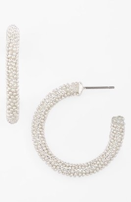 Anne Klein Textured Hoop Earrings
