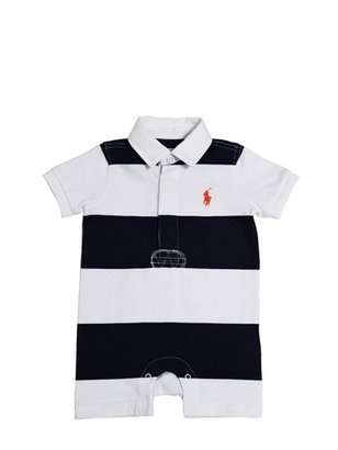 Ralph Lauren Childrenswear - Striped Cotton Jersey Romper