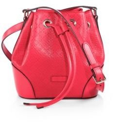 Gucci Bright Diamante Leather Bucket Bag