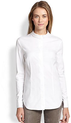 Peserico Embellished Button-Front Shirt