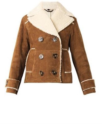Burberry Bonded suede and shearling jacket