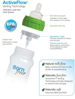 Born Free BPA-Free Decorated Bottle - 9 oz - 6 Pk